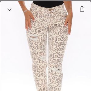 Leopard Jean short